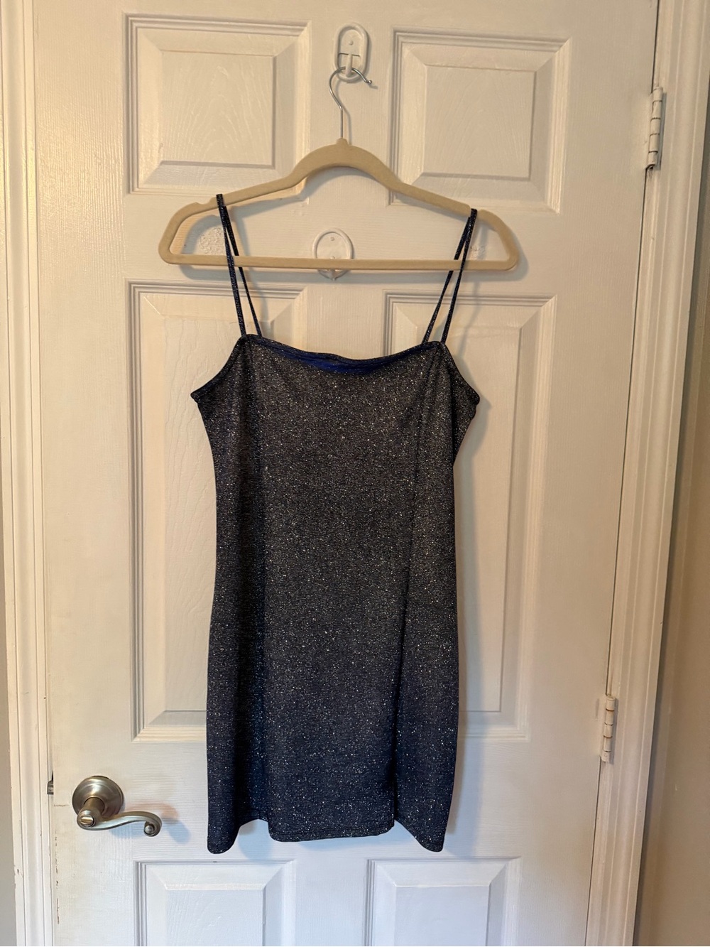 Divided Blue Sparkly Dress